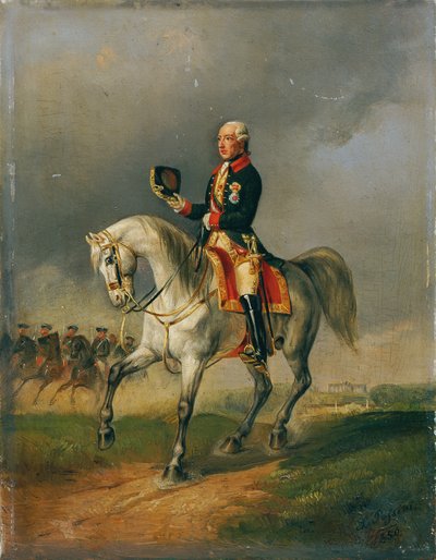 Kaiser Joseph II. reitend von Ludwig Johann Passini
