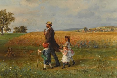 Sonntäglicher Spaziergang von Ludwig Knaus