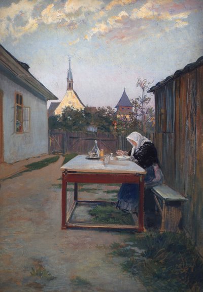 Meine Mutter (Abendmahlzeit) von Ludwig Michalek