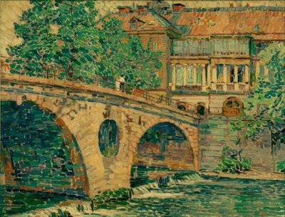 Weimarer Schlossbrücke von Ludwig von Hofmann