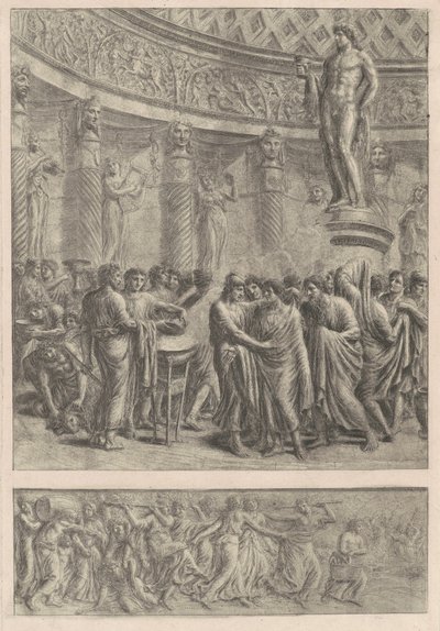 Ein antikes Opfer, 1820er Jahre von Luigi Ademollo