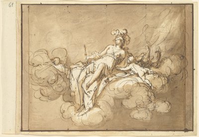 Juno auf den Wolken sitzend von Luigi Brenta
