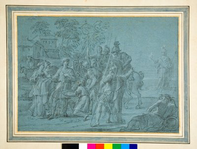 Cincinnatus vom Pflug zurückgerufen von Luigi Garzi