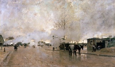 Rauch auf der Pariser Ringbahn, 1885 von Luigi Loir