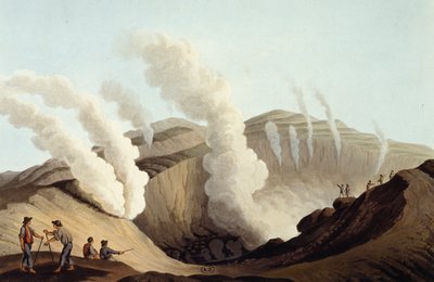 Krater auf der Insel Vulcano von Luigi Mayer