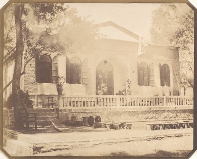 Zerghiandeh. Landhaus des russischen Ministers, Teheran, 1858 von Luigi Pesce