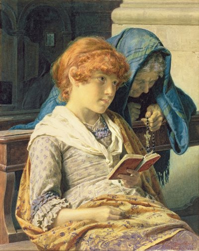 In der Kirche, 1883 von Luigi da Rios