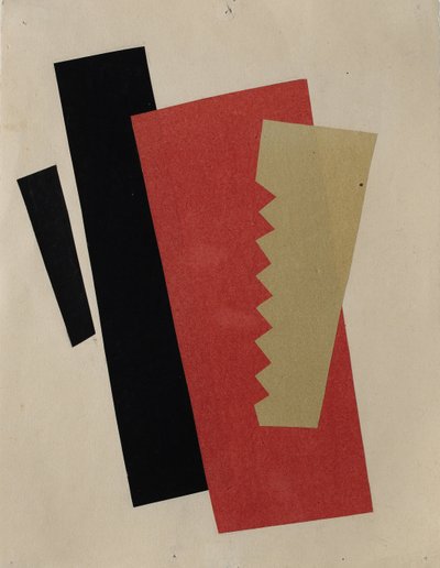 Komposition Rot-Schwarz-Gold von Lyubov Sergeevna Popova