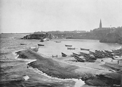 Cullercoats Bay, Tynemouth, um 1896 von M. Aunty