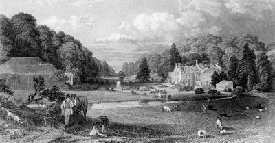 Wotton House, Surrey, 19. Jahrhundert von M. J. Starling