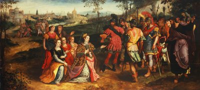 Coriolanus und Volumnia von Maarten de Vos