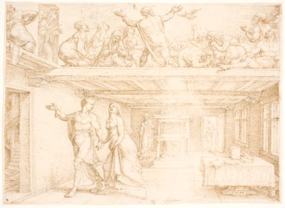 Die Ausgießung des Heiligen Geistes am Pfingsttag von Maarten van Heemskerck