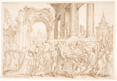Samsons Beerdigung von Maarten van Heemskerck