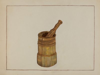 Mörser und Stößel von Mae Szilvasy