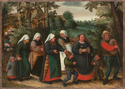 Die Prozession der Braut von Maerten van Cleve