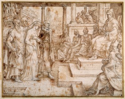 Susanna von den Ältesten beschuldigt von Maerten van Heemskerck