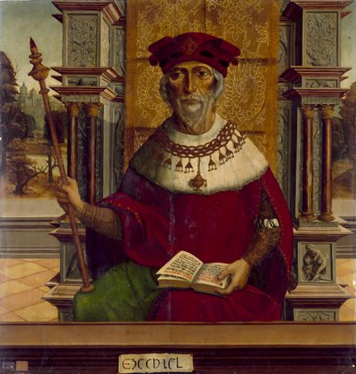 Der Prophet Ezechiel, ca. 1525 von Maestro de Becerril