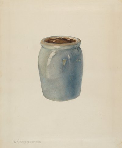 Tontopf Marmeladenglas, ca. 1938 von Magnus S. Fossum
