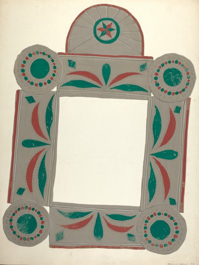 Lockwood bemalter Spiegel von Majel G. Claflin