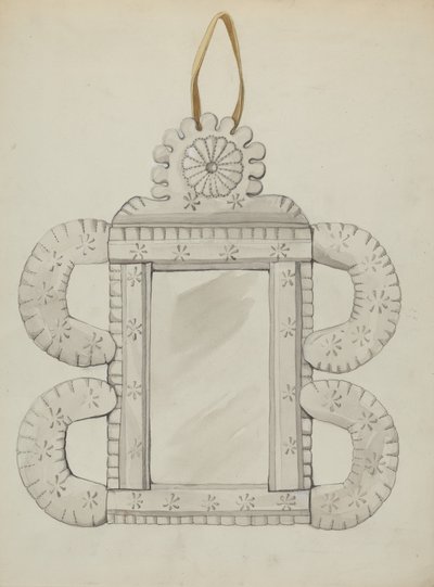Zinnspiegelrahmen von Majel G. Claflin