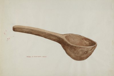 Holzkelle, ca. 1937 von Majel G. Claflin