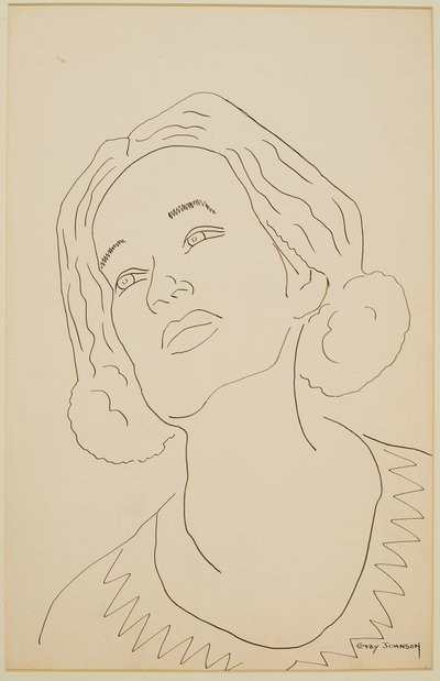 Studie eines Mädchens #3 von Malvin Gray Johnson