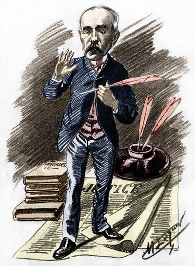 Georges Clemenceau (1841-1929), französischer Politiker. von Manuel Luque