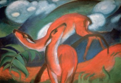 Rothirsch II, 1912 von Franz Marc