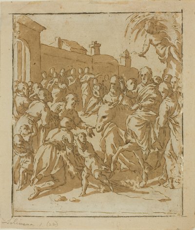 Christus zieht in Jerusalem ein von Marcantonio Bassetti