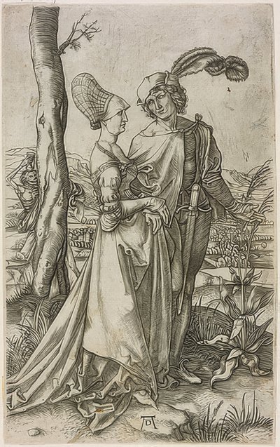 Der Spaziergang von Marcantonio Raimondi