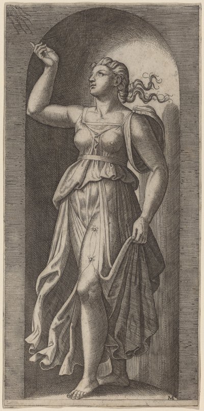 Glaube von Marcantonio Raimondi after Raphael