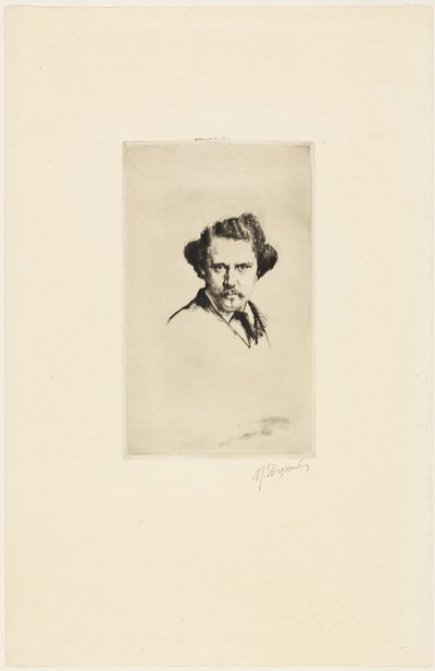 Porträt von Alfred Cadart von Marcellin Gilbert Desboutin