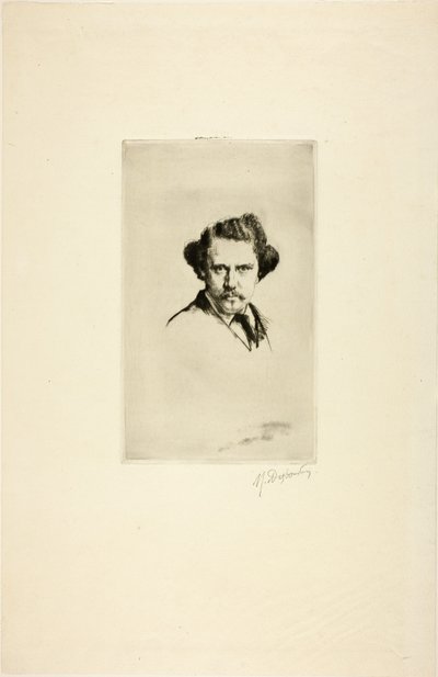 Porträt von Alfred Cadart, 1875 von Marcellin Gilbert Desboutin