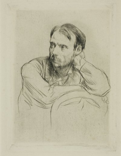 Porträt von Renoir von Marcellin Gilbert Desboutin