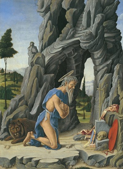 Heiliger Hieronymus in der Wüste von Marco Zoppo