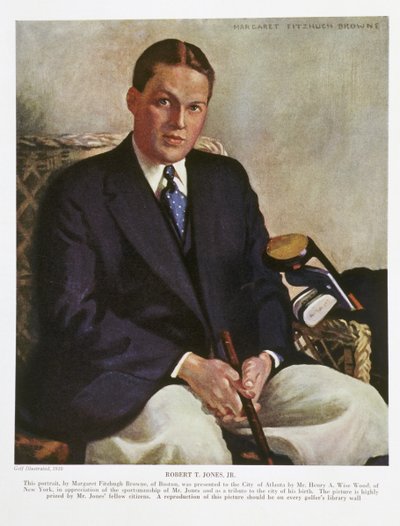 Porträt von Bobby Jones, 1930 von Margaret Fitzhugh Browne