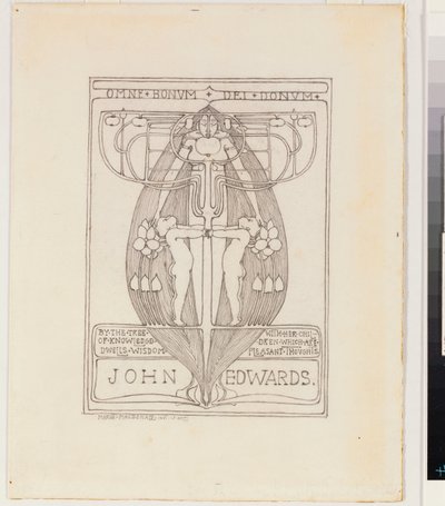 Entwurf für ein Exlibris von Margaret MacDonald Mackintosh