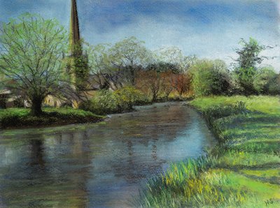 Burford Kirche, Cotswolds, 2020 von Margo Starkey