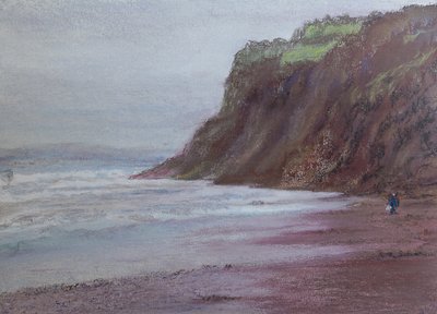 Klippen bei Shaldon, Süd-Devon von Margo Starkey