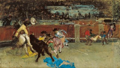 Stierkampf. Verwundeter Picador von Marià Fortuny