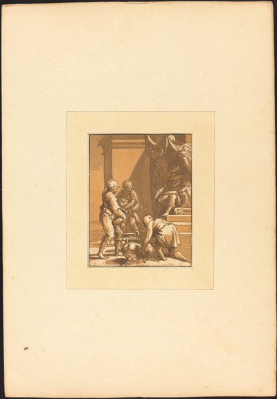 Römisches Opfer von Maria Catharina Prestel after Abraham Bloemaert