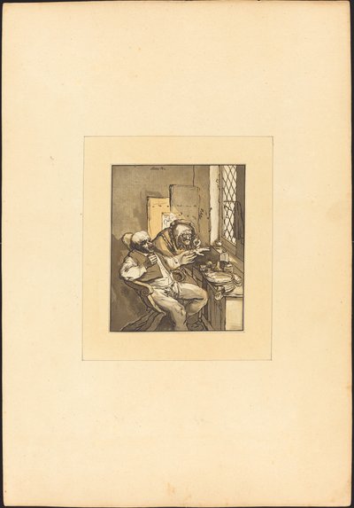 Dorfarzt von Maria Catharina Prestel after Adriaen van Ostade