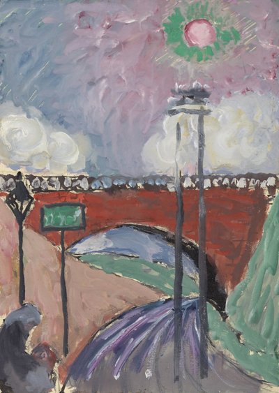 Brücke bei Lausanne (Pont de Gergovie) von Marianne von Werefkin