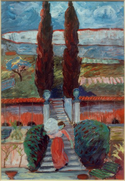 Frühlingslandschaft mit Mädchen von Marianne von Werefkin