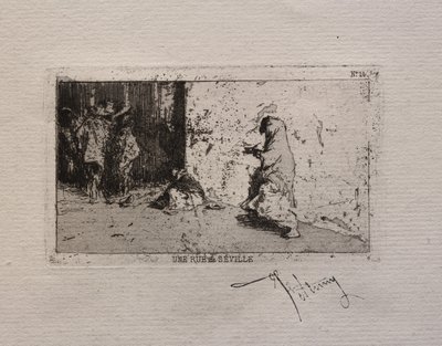 Eine Straße in Sevilla von Mariano Fortuny y Marsal