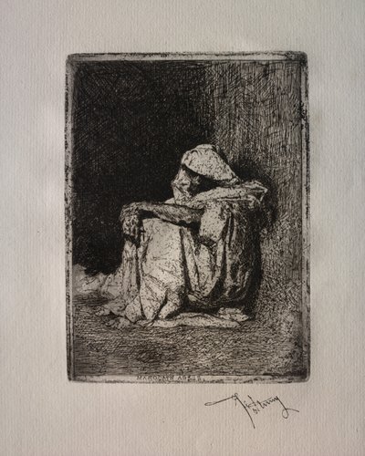 Sitzender Marokkaner von Mariano Fortuny y Carbó