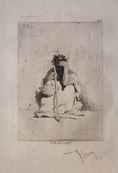 Kauernder Bettler von Mariano Fortuny y Carbó