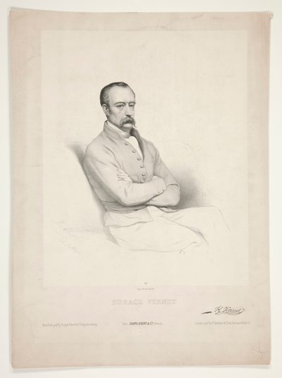 Porträt von Horace Vernet von Marie Alexandre Alophe