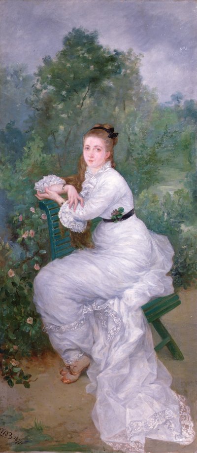 Louise im Garten von Marie Bracquemond