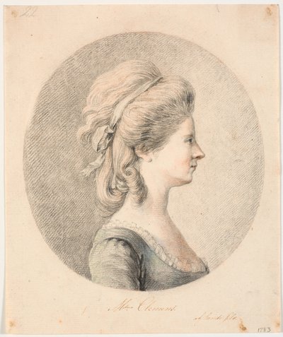 Selbstporträt der Künstlerin von Marie Jeanne Clemens